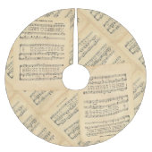 Vintage kerstblad: Muziekrok Kerstboom Rok (Voorkant)