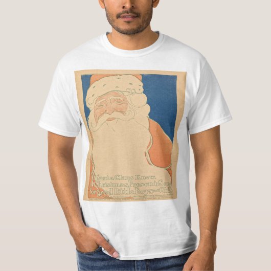 Vintage kerstbladhoes uit 1901 t-shirt (Voorkant)