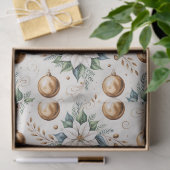 Vintage Kerstbloemen Decoupage Tissuepapier (Geschenk)
