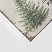 Vintage Kerstboerderij Vakantiebord Tissuepapier (Detail)