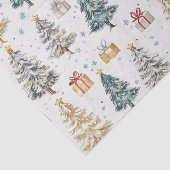 Vintage kerstbomen Elegant Tissuepapier (Detail)