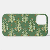 Vintage Kerstbomen illustratiepatroon Case-Mate iPhone Case (Achterkant (horizontaal))
