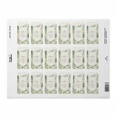 Vintage kerstbomen retour adreslabel etiket (Full Sheet)