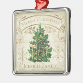 Vintage kerstboom - Aangepast Metalen Ornament (Links)