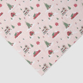 Vintage kerstboom Boerderij Tissuepapier (Detail)