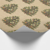 Vintage kerstboom cadeaupapier (Hoek)