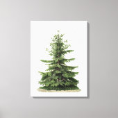 Vintage kerstboom canvas afdruk (Voorkant)