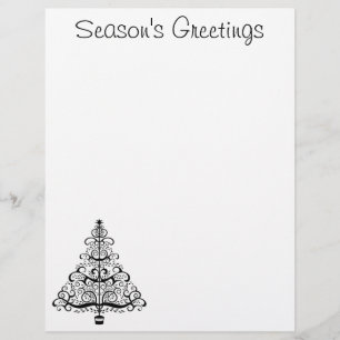 Vintage kerstboom Decoratieve Victoriaans scroller