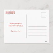 Vintage kerstboom Elegant Feestdagenkaart (Achterkant)