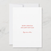 Vintage kerstboom Elegant Feestdagenkaart (Achterkant)