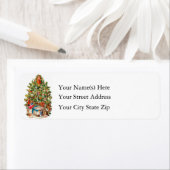 Vintage kerstboom etiket (Insitu)