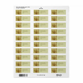 Vintage kerstboom etiket (Full Sheet)
