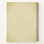 Vintage Kerstboom Feestelijke Recept Notitieboek (Achterkant)