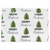 Vintage kerstboom Festive Xmas Groot Cadeauzakje (Achterkant)