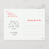 Vintage kerstboom Glas in lood Feestdagenkaart (Achterkant)