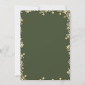 Vintage kerstboom Gold Stars Holiday Kaart (Achterkant)