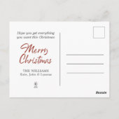 Vintage Kerstboom Kinderen Gift Briefkaart (Achterkant)