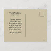 Vintage Kerstboom Kinderen Sneeuw Feestdagenkaart (Achterkant)