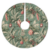 Vintage Kerstboom Kleed | Retro Ornamenten Rok (Voorkant)
