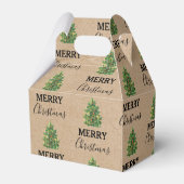 Vintage kerstboom Kraft Festive Xmas Bedankdoosjes (Achterkant)