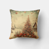 Vintage kerstboom kussen (Achterkant)