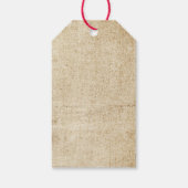 Vintage kerstboom - Label met cadeaus Cadeaulabel (Achterkant)