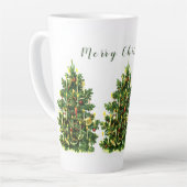 Vintage kerstboom latte mok (Linkerhoek)
