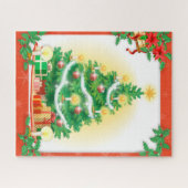 Vintage kerstboom legpuzzel (Horizontaal)