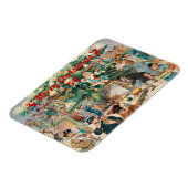 Vintage kerstboom Lithographic Magneet (Linkerzijde)