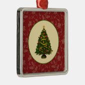 Vintage kerstboom metalen ornament (Rechts)