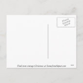 Vintage kerstboom op kerstochtend feestdagenkaart (Achterkant)