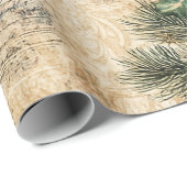Vintage Kerstboom & Ornament (1) Cadeaupapier (Rol Hoek)