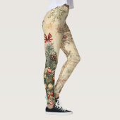 Vintage Kerstboom & Ornament (3) Leggings (Rechts)