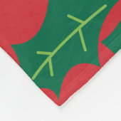 Vintage kerstboom: ornamentaal ontwerp. fleece deken (Hoek)