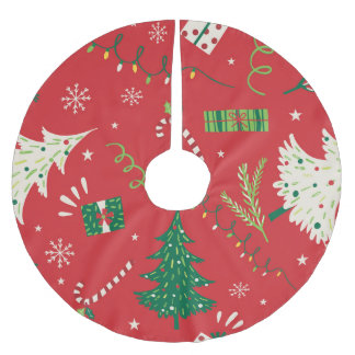 Vintage kerstboom: ornamentaal ontwerp. kerstboom rok