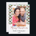Vintage Kerstboom Ornamenten Fotokaart Feestdagenkaart<br><div class="desc">of klassieke kerstboom bol Ornamenten Foto Wenskaart. Deze rustieke kerstboom Ornamenten fotokaart is ideaal voor een familie kerst Kaart. U kunt jouw namen op en jaar op de voorkant van de kaart bijwerken en personaliseren.</div>