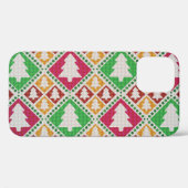 Vintage kerstboom patroon. Case-Mate iPhone case (Achterkant (horizontaal))