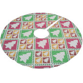 Vintage kerstboom patroon. rok (Gekanteld)