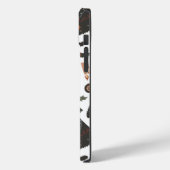 Vintage kerstboom Poinsettia Case-Mate iPhone Case (Achterkant / Links)