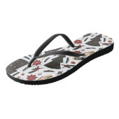 Vintage kerstboom Poinsettia Teenslippers (Schuin)