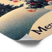 Vintage kerstboom poster (Hoek)