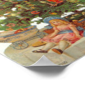 Vintage kerstboom poster (Hoek)