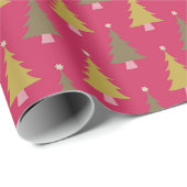 Vintage kerstboom, rood groen cadeaupapier (Rol Hoek)