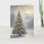 Vintage kerstboom Snowy Forest familiefoto (Voorkant)