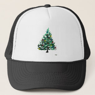Vintage kerstboom trucker pet