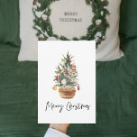 Vintage kerstboom | Vrolijk kerstfeest<br><div class="desc">Omarm de tijdloze charme van het vakantieseizoen met ons Waterverf kerstboomontwerp. Dit prachtige stuk vangt de geest van yuletide met een vleugje nostalgie, waardoor het de perfecte aanvulling op uw vakantie-inrichting en een prachtig cadeau voor uw dierbaren. Vier de magie van Kerstmis met dit Waterverf kerstboom ontwerp. Of u nu...</div>