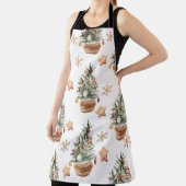 Vintage kerstboom | Vrolijk kerstfeest Schort (Insitu)