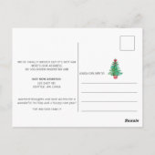 Vintage kerstboom We hebben de vakantiebeweging ve Briefkaart (Achterkant)