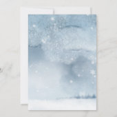 Vintage kerstboom Winter Sneeuwscene (Achterkant)