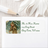 Vintage kerstboomAdresetiketten Etiket (Insitu)